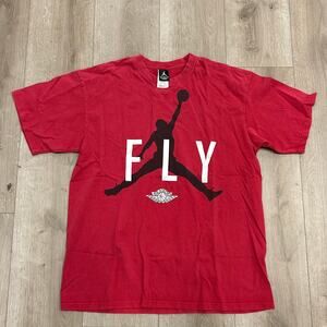 Nike Air Jordan Jumpman Fly Tee T Shirt Size Large L Red B14